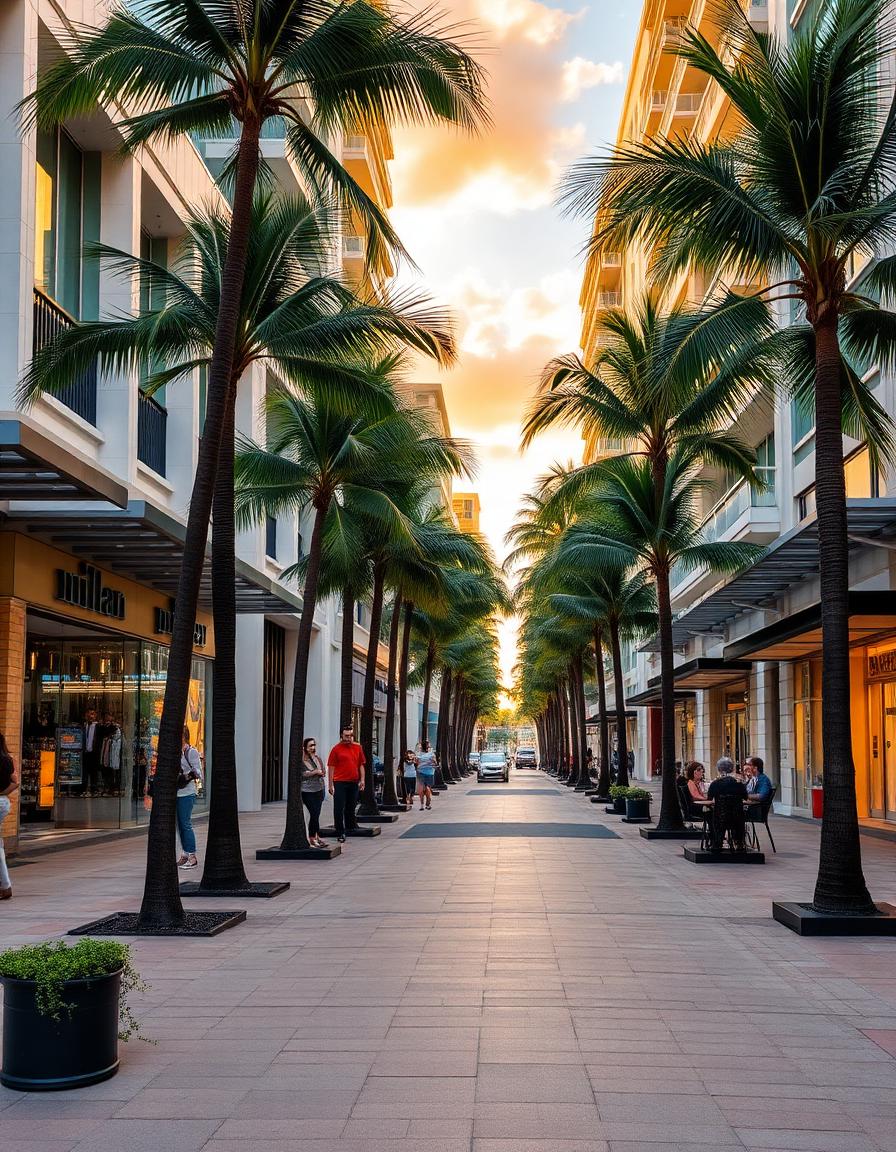 Midtown Miami walkable streets and modern apartment buildings